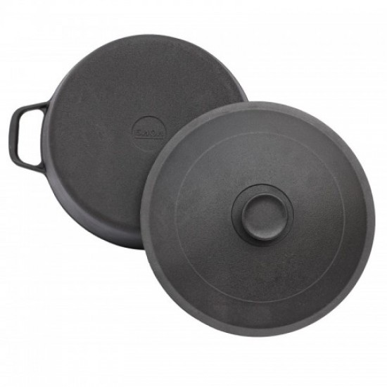 Cast iron casserole with frying lid 5L