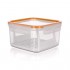 AirTight&Water Lunch box SUPER CLICK with strainer 1,2 L Banquet, size 150x150x H86 mm orange